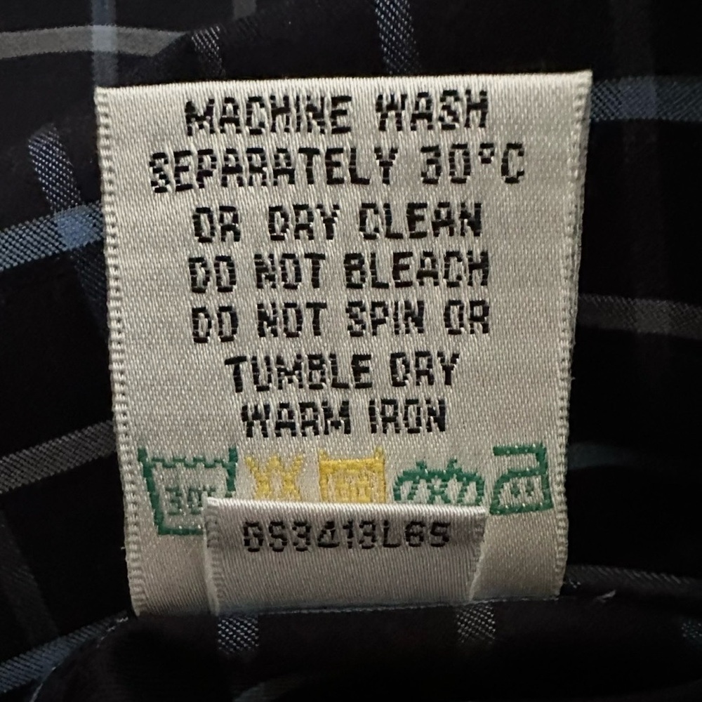 Bugatchi Black/Blue/Gray Checkered Button Down Sh… - image 6